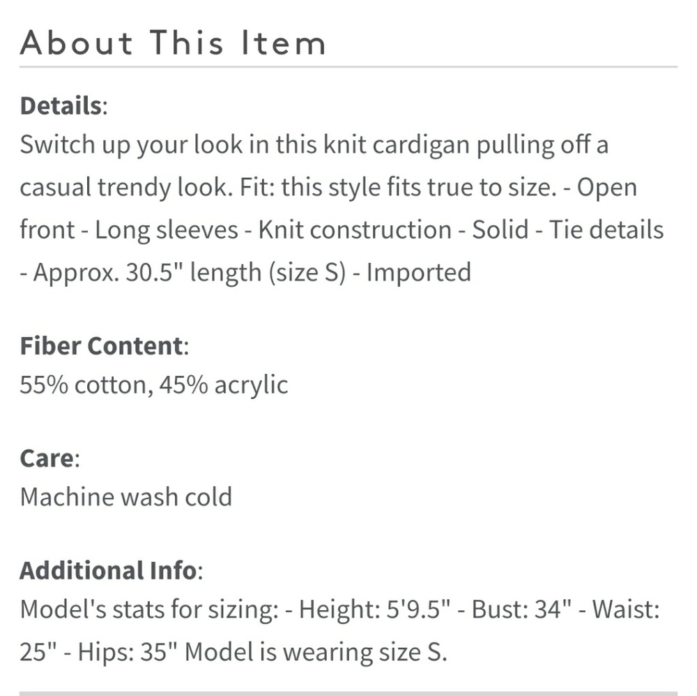 Knit Cozy Cardigan - Picture 3 of 3